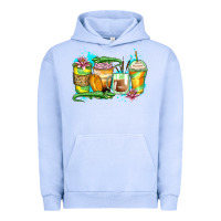 Pigment Grape Ice alligator coffee cups Urban Hoodie - Zillion Design Studio