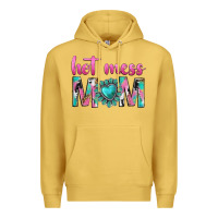 Antique Gold hot mess mom Premium Hoodie - texasbilliewilder