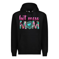 Black hot mess mom Premium Hoodie - texasbilliewilder