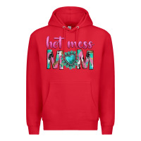 Red hot mess mom Premium Hoodie - texasbilliewilder