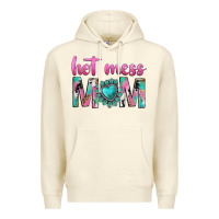 Sandshell hot mess mom Premium Hoodie - texasbilliewilder