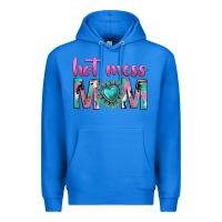 True Royal hot mess mom Premium Hoodie - texasbilliewilder
