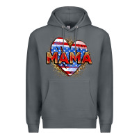 Rock American mama heart Premium Hoodie - Zillion Design Studio