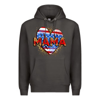Smoke American mama heart Premium Hoodie - Zillion Design Studio