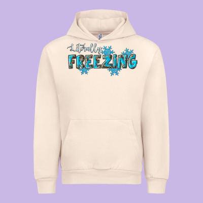 Literally Freezing Winter Urban Hoodie Designed By Ranaportraitstore