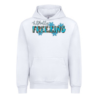 White literally freezing winter Urban Hoodie - RanaPortraitStore