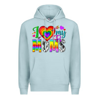 Blue Mist i love my moms Premium Hoodie - texasbilliewilder