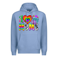 Colony Blue i love my moms Premium Hoodie - texasbilliewilder