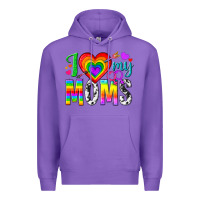 Purple i love my moms Premium Hoodie - texasbilliewilder