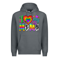 Rock i love my moms Premium Hoodie - texasbilliewilder
