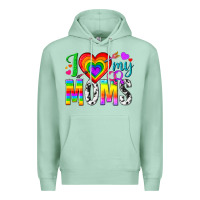 Seafoam i love my moms Premium Hoodie - texasbilliewilder