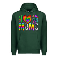 Sports Green i love my moms Premium Hoodie - texasbilliewilder