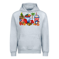 Heather Grey puerto rico coffee cups Urban Hoodie - Zillion Design Studio