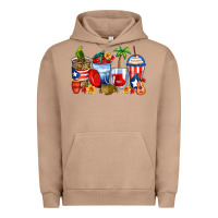 Pigment Burro puerto rico coffee cups Urban Hoodie - Zillion Design Studio