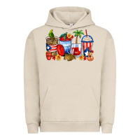 Pigment French Oak puerto rico coffee cups Urban Hoodie - Zillion Design Studio