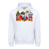 White puerto rico coffee cups Urban Hoodie - Zillion Design Studio