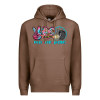 Chestnut peace love racing Premium Hoodie - AdoDesignShop