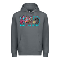 Rock peace love racing Premium Hoodie - AdoDesignShop