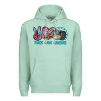 Seafoam peace love racing Premium Hoodie - AdoDesignShop