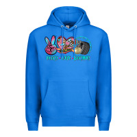 True Royal peace love racing Premium Hoodie - AdoDesignShop