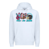 White peace love racing Premium Hoodie - AdoDesignShop