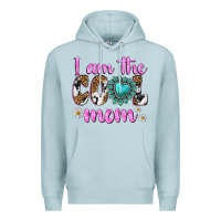 Blue Mist i am cool mom Premium Hoodie - texasbilliewilder