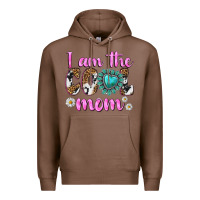 Chestnut i am cool mom Premium Hoodie - texasbilliewilder