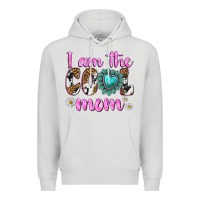 Dove Grey i am cool mom Premium Hoodie - texasbilliewilder