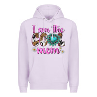 Lilac i am cool mom Premium Hoodie - texasbilliewilder