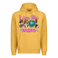 Mustard i am cool mom Premium Hoodie - texasbilliewilder