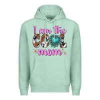 Seafoam i am cool mom Premium Hoodie - texasbilliewilder