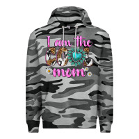 Slate Camo i am cool mom Premium Hoodie - texasbilliewilder