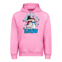 Fuchsia Pink let it snow Urban Hoodie - RanaPortraitStore