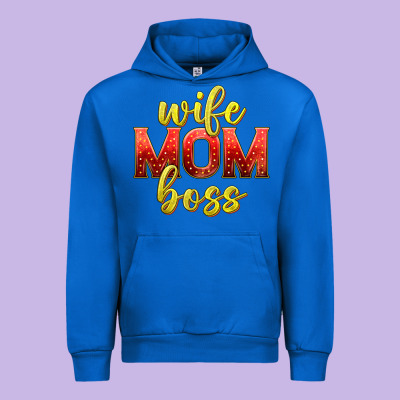 Wife Mom Boss Urban Hoodie Designed By Texasbilliewilder