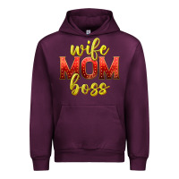 Mauve Wine wife mom boss Urban Hoodie - texasbilliewilder