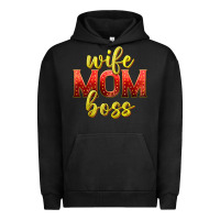 Pigment Black wife mom boss Urban Hoodie - texasbilliewilder