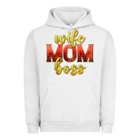 Pigment Lunar Rock wife mom boss Urban Hoodie - texasbilliewilder
