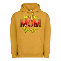 Pigment Peanut Butter wife mom boss Urban Hoodie - texasbilliewilder