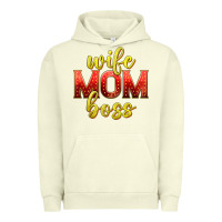 Pigment Pistachio wife mom boss Urban Hoodie - texasbilliewilder
