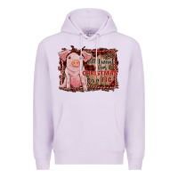 Lilac all i want for christmas is a pig sitting pig Premium Hoodie - RanaPortraitStore