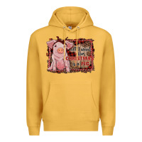 Mustard all i want for christmas is a pig sitting pig Premium Hoodie - RanaPortraitStore