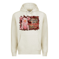 Oatmeal Heather all i want for christmas is a pig sitting pig Premium Hoodie - RanaPortraitStore