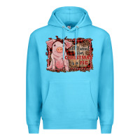 Ocean Blue all i want for christmas is a pig sitting pig Premium Hoodie - RanaPortraitStore