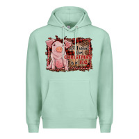 Seafoam all i want for christmas is a pig sitting pig Premium Hoodie - RanaPortraitStore