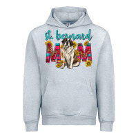 Heather Grey western st bernard mom Urban Hoodie - texasbilliewilder