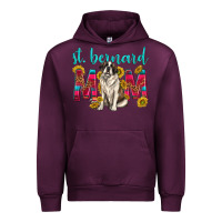 Mauve Wine western st bernard mom Urban Hoodie - texasbilliewilder