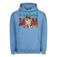 Pigment Pebble Blue western st bernard mom Urban Hoodie - texasbilliewilder