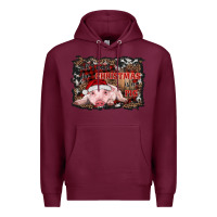 Burgundy all i want for christmas is a pig baby Premium Hoodie - RanaPortraitStore
