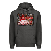 Charcoal Heather all i want for christmas is a pig baby Premium Hoodie - RanaPortraitStore