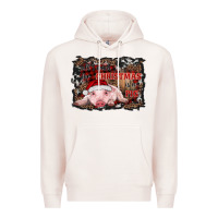 Pale Pink all i want for christmas is a pig baby Premium Hoodie - RanaPortraitStore
